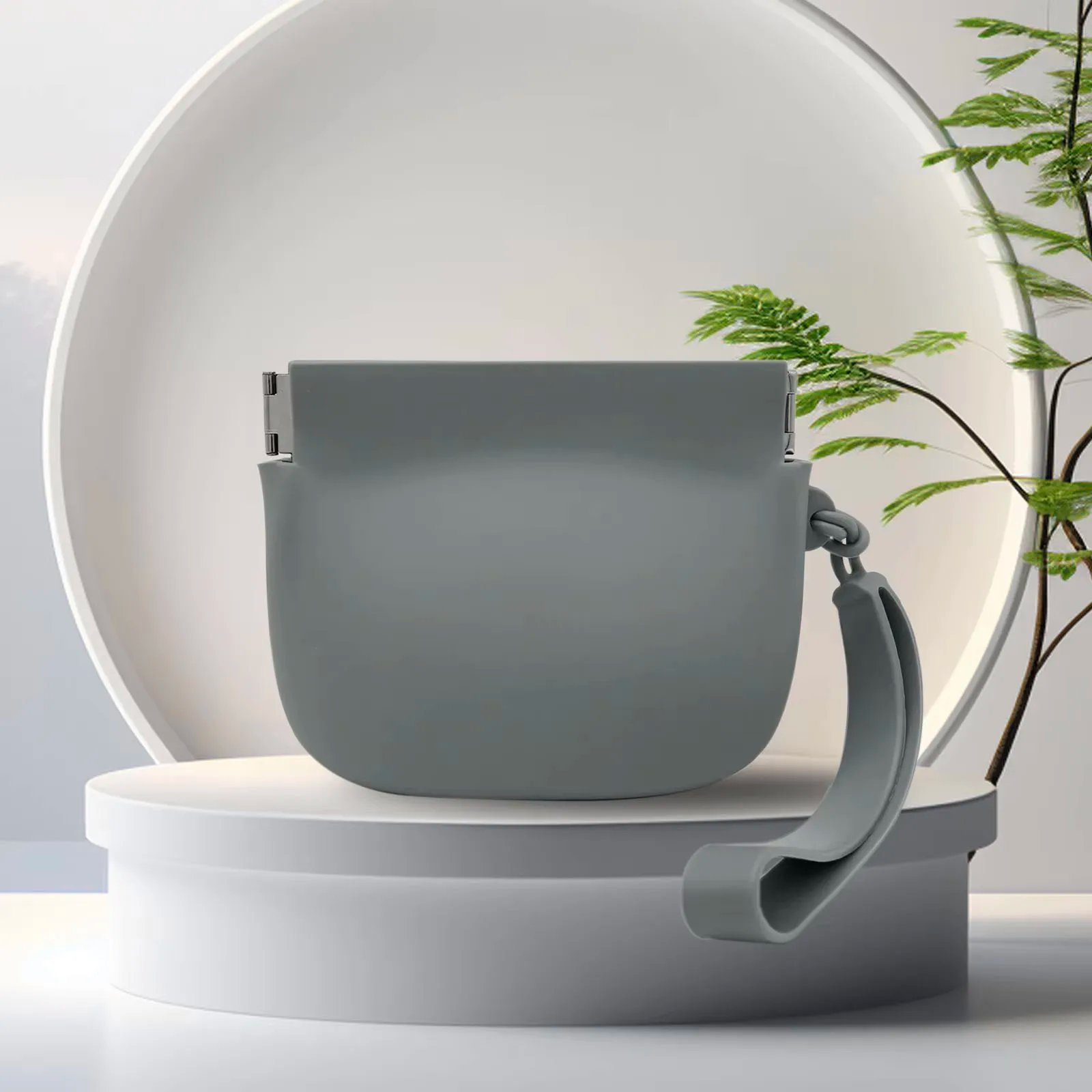 1pc Set Silicone Dog Treat Bag Easy-Open, Portable Snack Pouch for Training & Walking with Hinge Inside