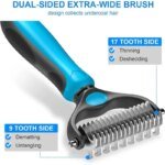 2in1 Stainless Pet Deshedding Brush Dog Hair Remover Pet Fur Knot Cutter Puppy Cat Comb Brushes Dogs Grooming Shedding Supplies - Image 3