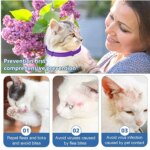 Pet Cats and Dog Flea And Tick Collar Efficient Relieve  Anxiety Calming Collars Adjustable for Small Medium Dogs and Cat 3 Pack - Image 2