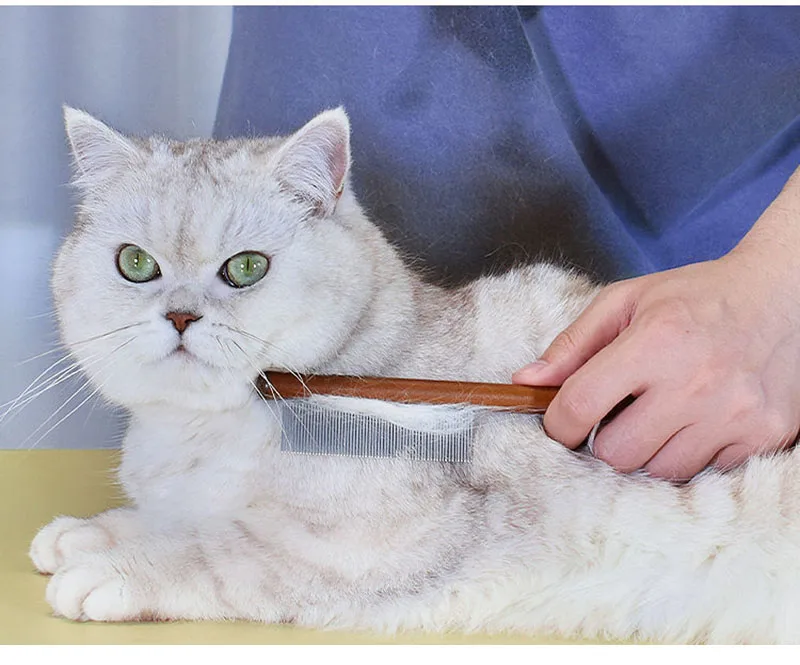 Pet Flea Comb Cat Dog Comb for Fleas Ticks Removal Tools Stainless Steel Grooming Brush For matted Long Short Hair Pets Products