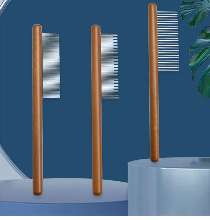 Pet Flea Comb Cat Dog Comb for Fleas Ticks Removal Tools Stainless Steel Grooming Brush For matted Long Short Hair Pets Products