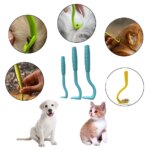 3 Pcs Tick Remover Hook Flea Remover Tweezer Tick Pull Pet Cat Dog Accessaries Ticks Removal Tools Flea Extractor Pet Supplies - Image 4