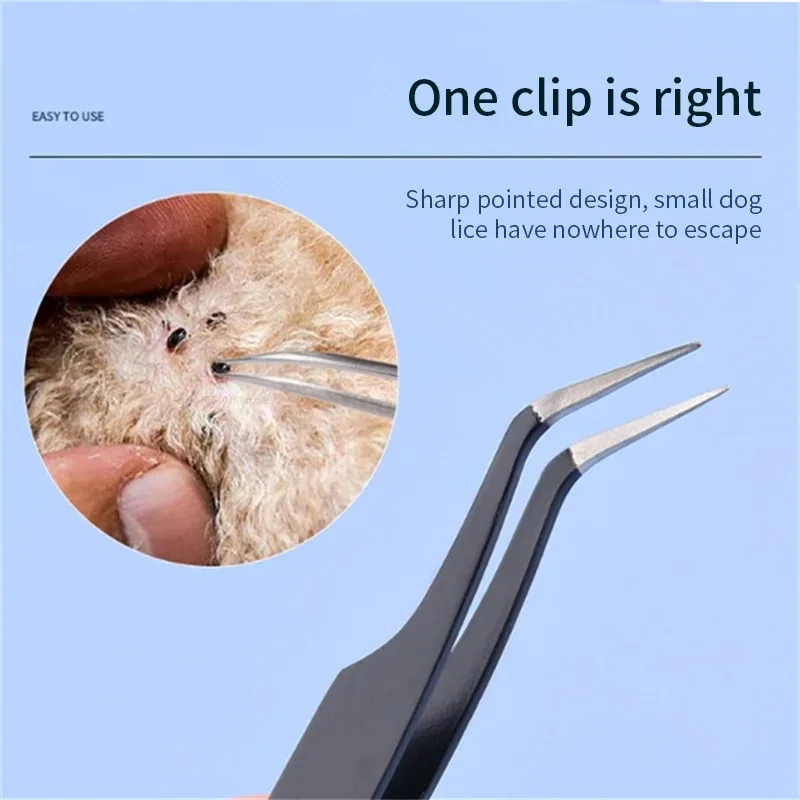 Tick Removal Tool for Pets Stainless Steel Pet Flea Removal Tool 2-in-1 Tick Removal Tool Professional Tick Removal Tweezers Dog Tick Removal Tool for Pets Stainless Steel Pet Flea Removal Tool 2-in-1 Tick Removal Tool Professional Tick Removal Tweezers Dog