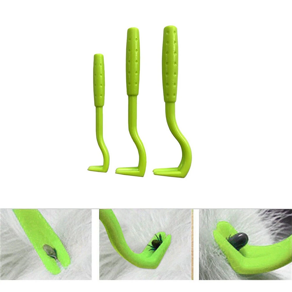 3Pack Flea Remover Hook Tick Remover Tweezer Tick Pull Pet Cat Dog Tick Clamp Accessaries Pet Mite Flea Extractor Dog Accessarie