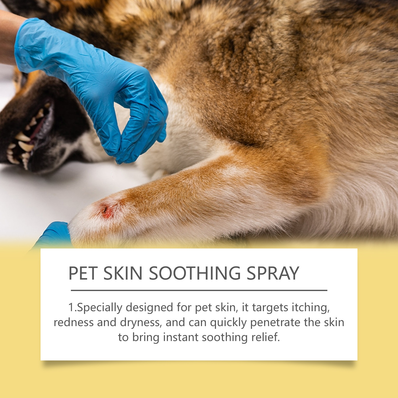 Pet Skin Care Spray Relieve Discomfort for Dogs Cat Flea Lice Control Alleviate Skin Scratching Licking Portable Pet Wound Spray Pet Skin Care Spray Relieve Discomfort for Dogs Cat Flea Lice Control Alleviate Skin Scratching Licking Portable Pet Wound Spray