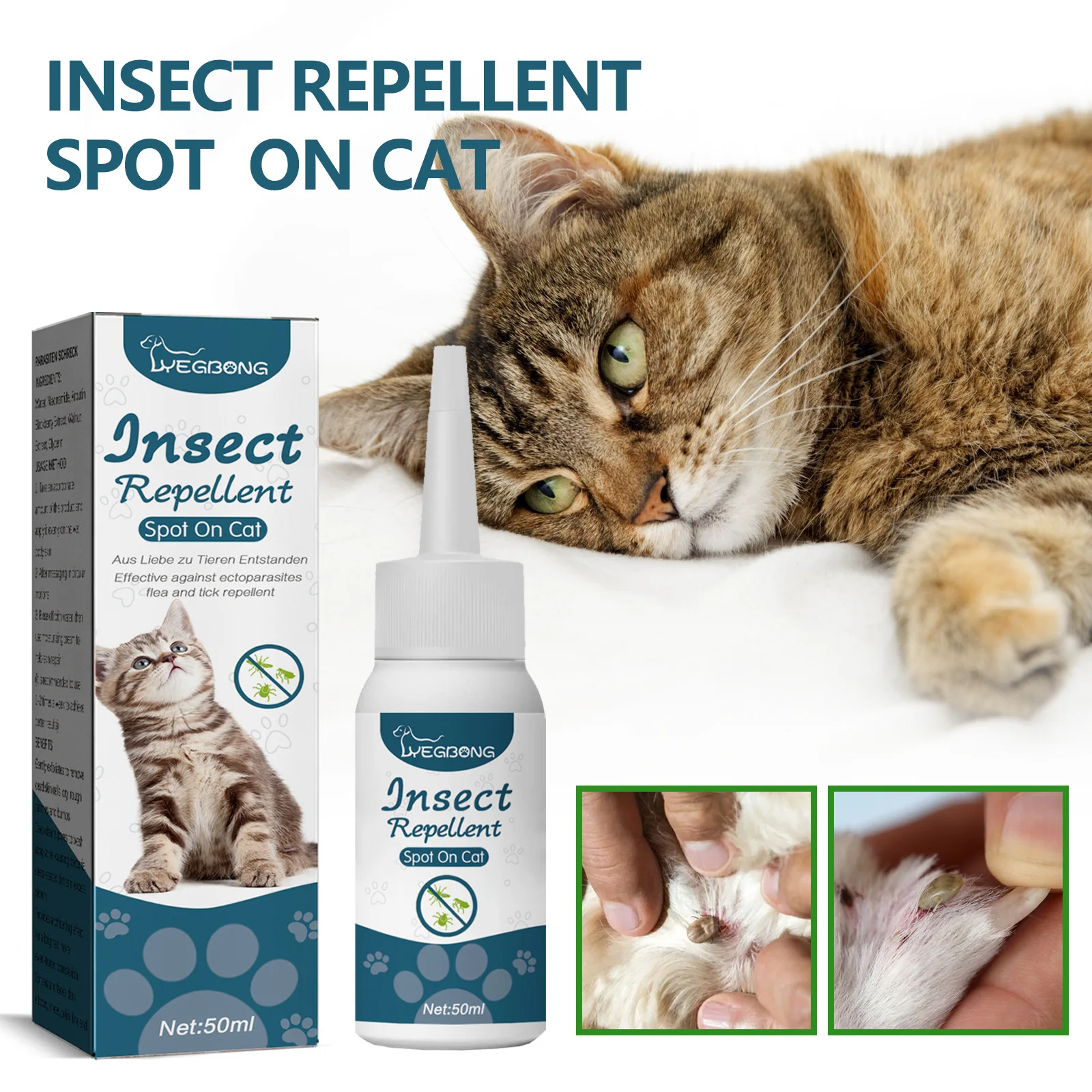 Pet Flea Killer Drops Anti Fleas Cats Ticks Lice Mite Removal Relieve Itching Dogs Ringworm Treatment Pet Skin Care Spray Pet Flea Killer Drops Anti Fleas Cats Ticks Lice Mite Removal Relieve Itching Dogs Ringworm Treatment Pet Skin Care Spray