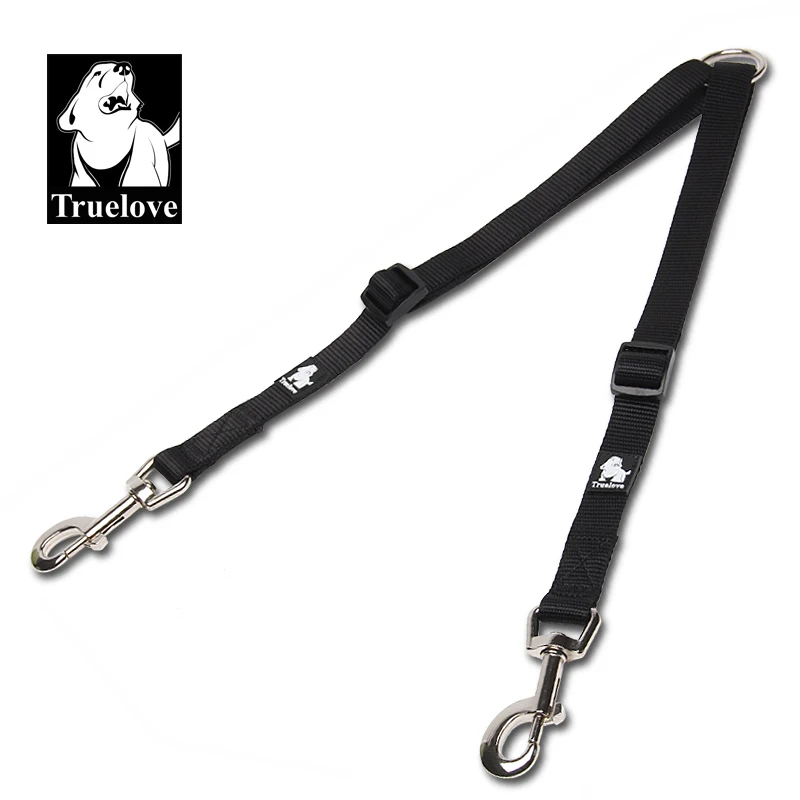 Truelove Nylon Double Dog Leash For Two Dogs Coupler No Tangle Pet Leash For Large Small Dogs For Training Running TLl2372