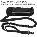 Hands Free Dog Leash for Running Walking Reflective Leash with Waist Bag Retractable Elastic Belt Dog Traction Rope Pet Products - Image 3