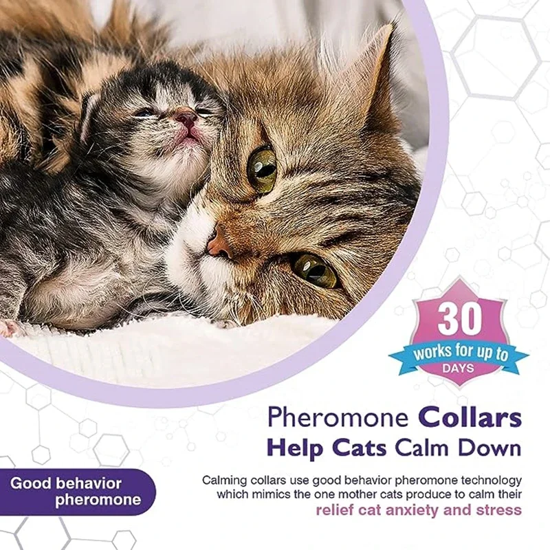 New Release Dog Calming Pheromone Collar cat Relieve Anxiety Adjustable Comfortable Collar For Puppy Kitten Large Dog Accessorie New Release Dog Calming Pheromone Collar cat Relieve Anxiety Adjustable Comfortable Collar For Puppy Kitten Large Dog Accessorie