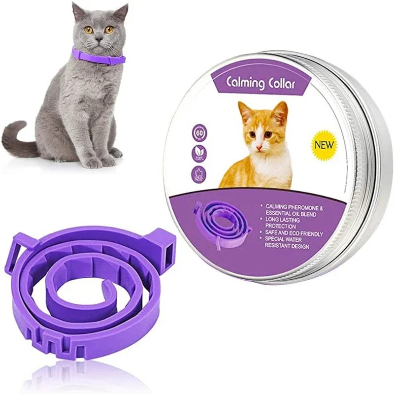 New Release Dog Calming Pheromone Collar cat Relieve Anxiety Adjustable Comfortable Collar For Puppy Kitten Large Dog Accessorie New Release Dog Calming Pheromone Collar cat Relieve Anxiety Adjustable Comfortable Collar For Puppy Kitten Large Dog Accessorie