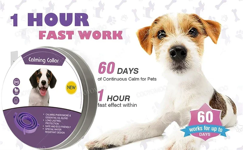 New Release Dog Calming Pheromone Collar cat Relieve Anxiety Adjustable Comfortable Collar For Puppy Kitten Large Dog Accessorie New Release Dog Calming Pheromone Collar cat Relieve Anxiety Adjustable Comfortable Collar For Puppy Kitten Large Dog Accessorie
