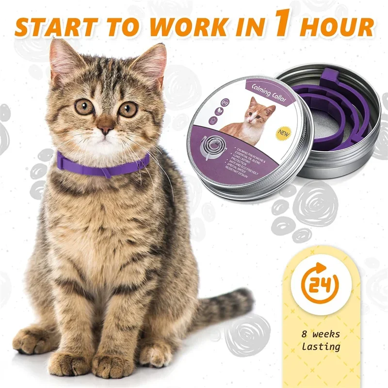 New Release Dog Calming Pheromone Collar cat Relieve Anxiety Adjustable Comfortable Collar For Puppy Kitten Large Dog Accessorie New Release Dog Calming Pheromone Collar cat Relieve Anxiety Adjustable Comfortable Collar For Puppy Kitten Large Dog Accessorie