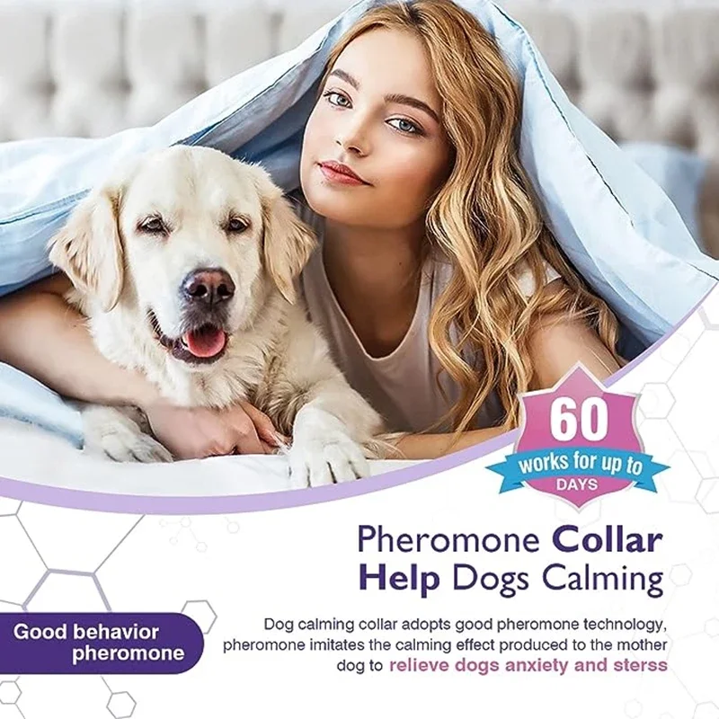 New Release Dog Calming Pheromone Collar cat Relieve Anxiety Adjustable Comfortable Collar For Puppy Kitten Large Dog Accessorie New Release Dog Calming Pheromone Collar cat Relieve Anxiety Adjustable Comfortable Collar For Puppy Kitten Large Dog Accessorie