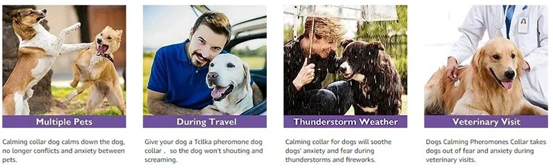 New Release Dog Calming Pheromone Collar cat Relieve Anxiety Adjustable Comfortable Collar For Puppy Kitten Large Dog Accessorie New Release Dog Calming Pheromone Collar cat Relieve Anxiety Adjustable Comfortable Collar For Puppy Kitten Large Dog Accessorie