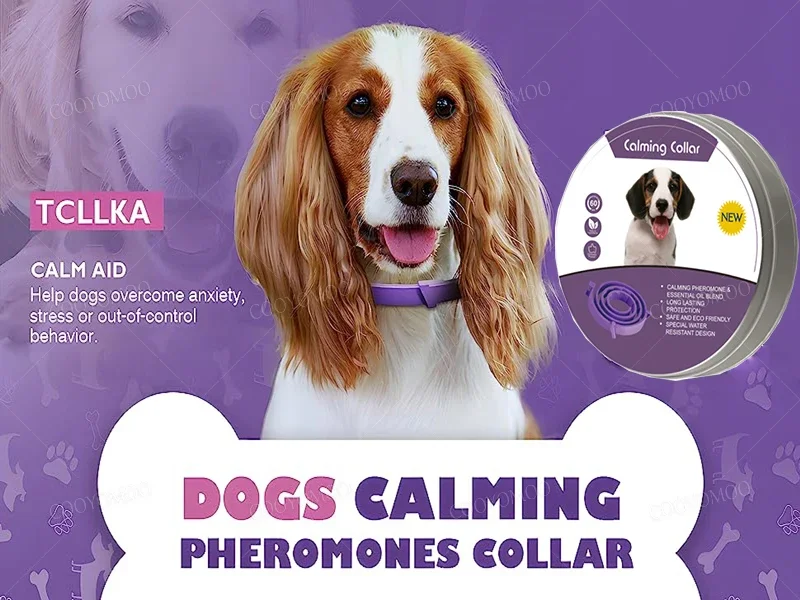 New Release Dog Calming Pheromone Collar cat Relieve Anxiety Adjustable Comfortable Collar For Puppy Kitten Large Dog Accessorie New Release Dog Calming Pheromone Collar cat Relieve Anxiety Adjustable Comfortable Collar For Puppy Kitten Large Dog Accessorie