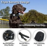 AirTag Tactical Dog Collar, with AirTag Holder and Handle Military Dog Metal Buckle Adjustable GPS Collar for Medium Large Dogs - Image 4