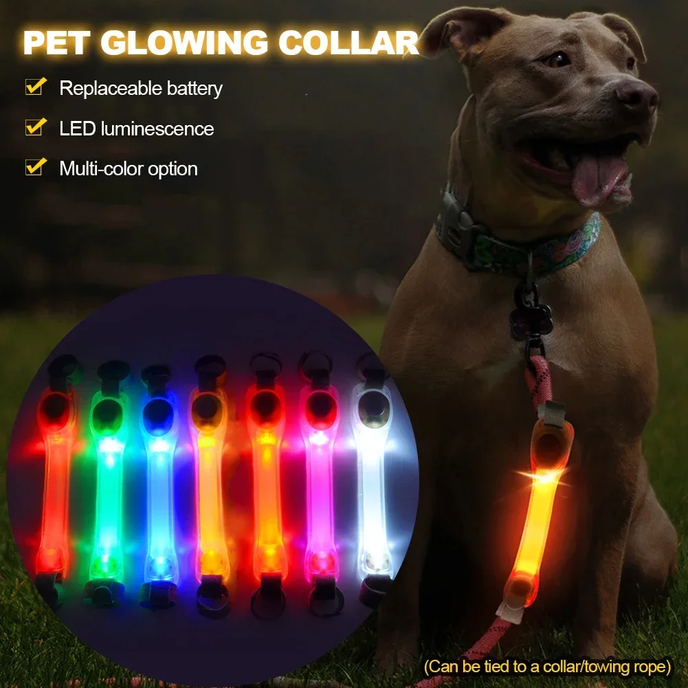 Waterproof Dog Anti-Lost Safety Glowing Collar,Multi-Color Pendants and Outdoor-Ready Flashing LED Light Strip, Night Visibility Waterproof Dog Anti-Lost Safety Glowing Collar,Multi-Color Pendants and Outdoor-Ready Flashing LED Light Strip, Night Visibility