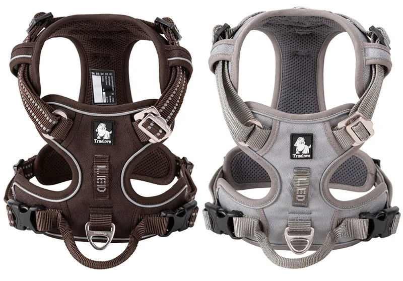 Truelove Front Nylon Dog Harness No Pull Vest Soft Adjustable Safety Harness For Dog Small Large Running Training French Bulldog Truelove Front Nylon Dog Harness No Pull Vest Soft Adjustable Safety Harness For Dog Small Large Running Training French Bulldog