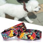 Hand-made Personalized Fabric Super Strong Reefs Dog Collar Adjustables Martingale Collar Tear Resistant for Small Large Dog - Image 2