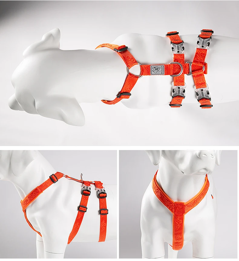 Winhyepet Dog Harness Pet Strap Adjustable Vest Triple Anti-escape Traveling Walking Pet Accessories For Small Meduim Large Dogs Winhyepet Dog Harness Pet Strap Adjustable Vest Triple Anti-escape Traveling Walking Pet Accessories For Small Meduim Large Dogs