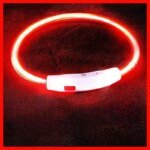 40/50/70cm Led dog collar USB rechargeable pet dog glow-in-the dark charging collar Luminous necklace collar safety night light - Image 4