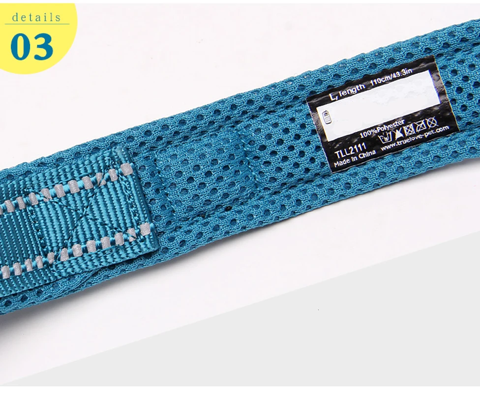 Truelove Pet Dog Leash Reflective Nylon Webbing Zinc Alloy Hook Suitable For Small And Large Dogs 110/200CM Length Products Truelove Pet Dog Leash Reflective Nylon Webbing Zinc Alloy Hook Suitable For Small And Large Dogs 110/200CM Length Products