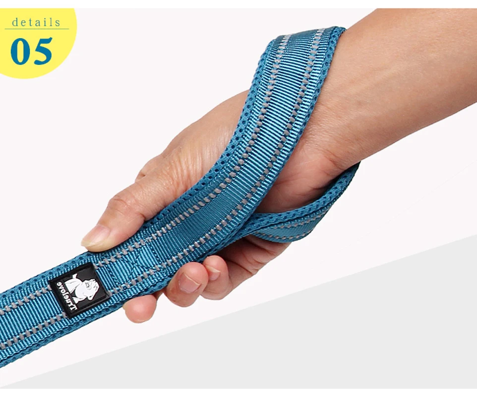 Truelove Pet Dog Leash Reflective Nylon Webbing Zinc Alloy Hook Suitable For Small And Large Dogs 110/200CM Length Products Truelove Pet Dog Leash Reflective Nylon Webbing Zinc Alloy Hook Suitable For Small And Large Dogs 110/200CM Length Products