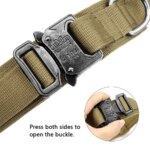 Tactical Dog Collar Military Adjustable Duarable Nylon Lead For Medium Large Walking Training Pet Accessory Breakaway Leash Rope - Image 3