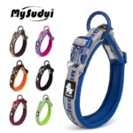 Truelove Embroider Neoprene Pet Dog Collar Nylon Adjustable Dog Collars For Big Small Dogs Running Reflective Chihuahua Bitpulls - Image 2
