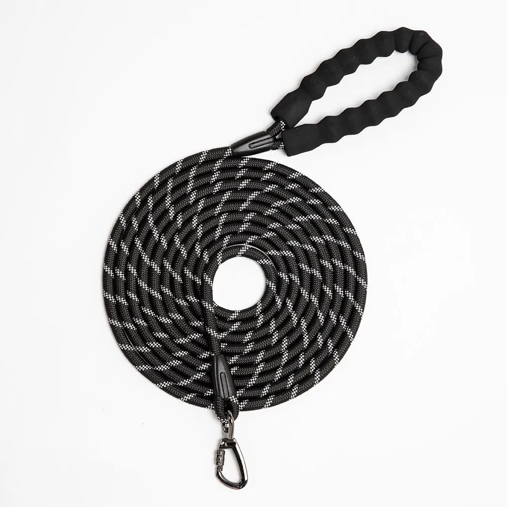 3/5m Rope Dog Leash with Soft Padded Handle Highly Reflective Heavy Duty Dog Rope Leash for Small Medium Large Dog Accessories