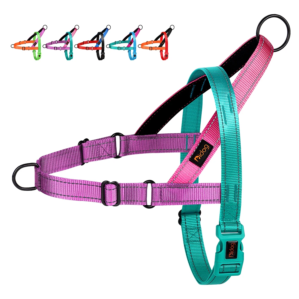 52189-t5pbxk.jpg Reflective Nylon Dog Harness Adjustable Pet Dogs Training Harnesses No Pull Pet Pug Pitbull Walking Vest For Small Large Dogs - Image 1