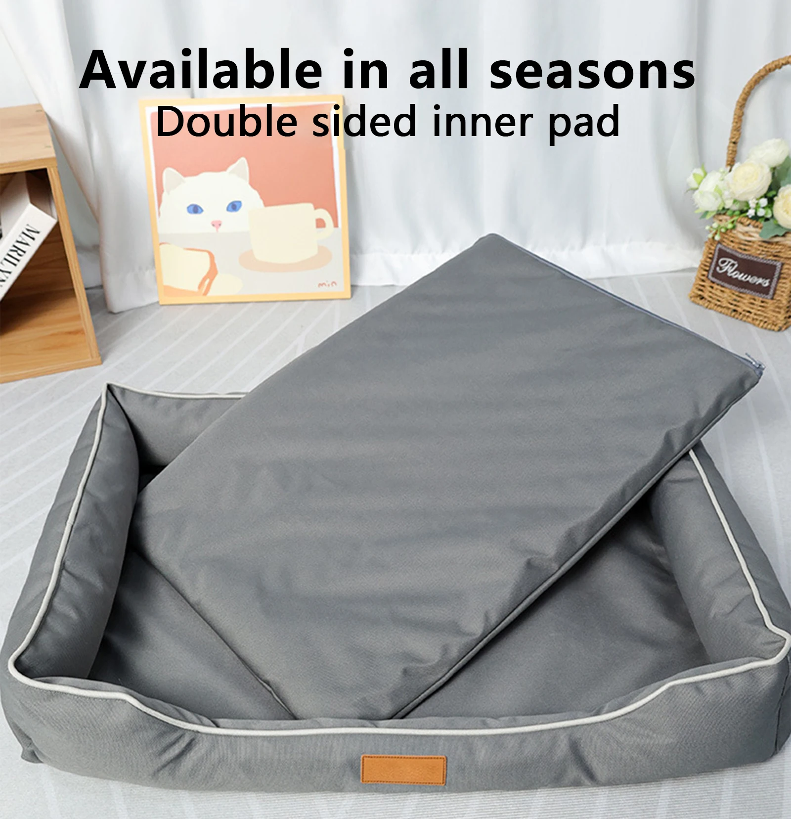 Removable Waterproof Dog Bed Upgrade 900D Oxford More Waterproof More Bite-resistant Dogs Beds for All Seasons Dog Accessories Removable Waterproof Dog Bed Upgrade 900D Oxford More Waterproof More Bite-resistant Dogs Beds for All Seasons Dog Accessories