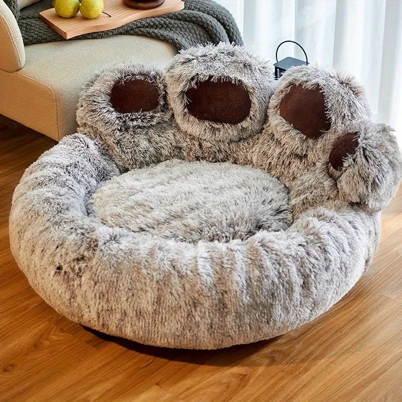 Dog Bed Cat Pet Sofa Cute Bear Paw Shape Comfortable Cozy Pet Sleeping Beds For Small Medium Large Soft Fluffy Cushion Dog Bed Dog Bed Cat Pet Sofa Cute Bear Paw Shape Comfortable Cozy Pet Sleeping Beds For Small Medium Large Soft Fluffy Cushion Dog Bed