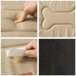 Winter Washable Dog Bed Reversible Dog Crate Pad Soft Fluffy Pet Kennel Beds Dog Sleeping Mattress for Large Medium Small Dogs - Image 3