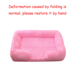 Square Dog Bed Plush Pet Bed Winter Thickened Pad House for Dogs Bed Cat Sofa for Flyffy Dogs Sleeping Bed Sofa Removable Mat - Image 6