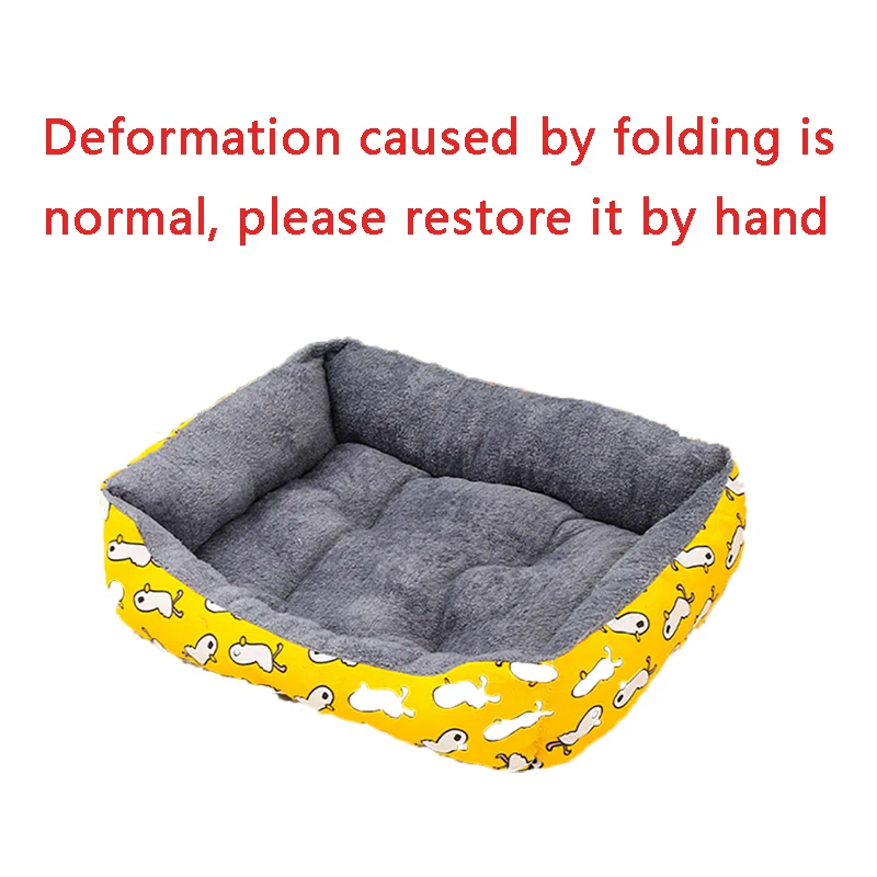 Large Dog Bed Winter Warm Bed for Cats Sofa Dog House Thicken Cat Mat Breathable Basket for Dog Supplies