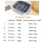 Large Dog Bed Winter Warm Bed for Cats Sofa Dog House Thicken Cat Mat Breathable Basket for Dog Supplies - Image 6