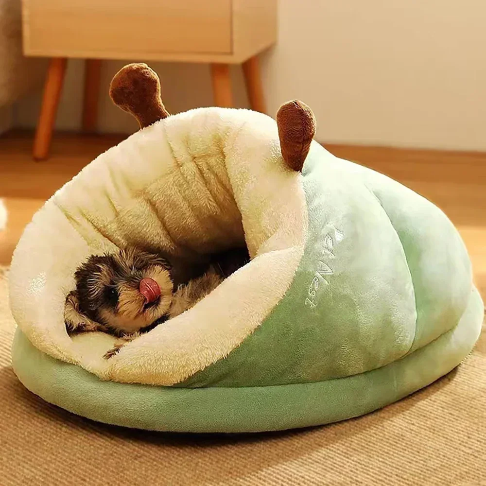 Soft Dog Bed Sofa Winter Warm Plush Pet Kennel for Small Medium Dogs Cats Teddy Sleeping Nest Cozy Puppy Cave House Dog