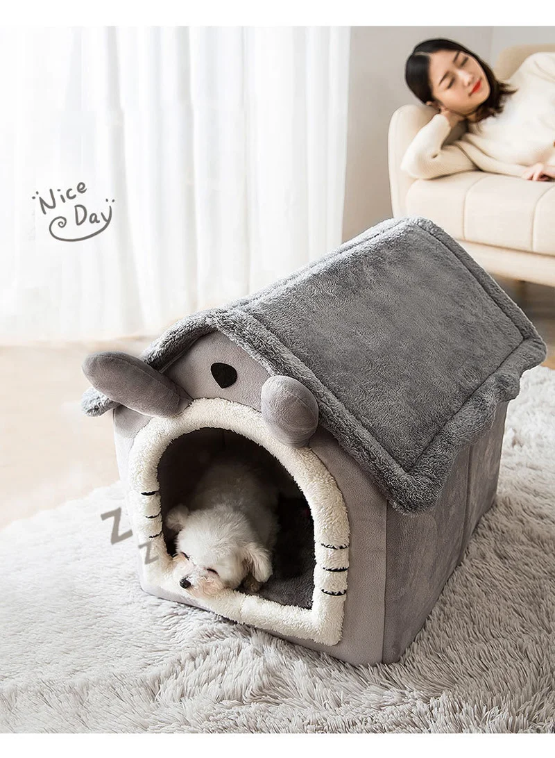 Foldable Dog House Kennel Bed Mat For Small Medium Dogs Cats Winter Warm Cat Bed Nest Pet Products Basket Pets Puppy Cave Sofa Foldable Dog House Kennel Bed Mat For Small Medium Dogs Cats Winter Warm Cat Bed Nest Pet Products Basket Pets Puppy Cave Sofa