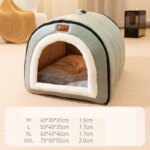 Winter Dog Bed Self-Warming Puppy House Cozy Cat Sleeping Tent Cave Beds Indoor Kitten Nest Kennel Hut for Small Medium Dog Cats - Image 4