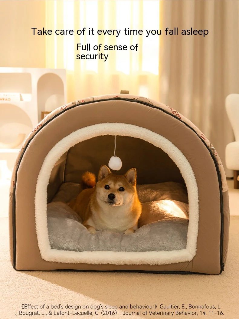 Big Dog Nest Winter Warm Dog House Removable and Washable Dog Bed Seasonal Large Dog House Type Pet Sleeping Supplies, Cat Nest Big Dog Nest Winter Warm Dog House Removable and Washable Dog Bed Seasonal Large Dog House Type Pet Sleeping Supplies, Cat Nest
