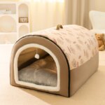 Big Dog Nest Winter Warm Dog House Removable and Washable Dog Bed Seasonal Large Dog House Type Pet Sleeping Supplies, Cat Nest - Image 6