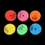 6 Colors 30PCS Sheep Rabbit Goat Pig Ear Tag With The Word Ear Laser Typing Copper Head Earrings Farm Animal Identification Card - Image 3