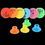 6 Colors 30PCS Sheep Rabbit Goat Pig Ear Tag With The Word Ear Laser Typing Copper Head Earrings Farm Animal Identification Card - Image 5