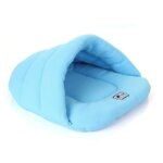 Pet Dog Cave Bed Thick Fleece Warm Soft Slipper Shape Beds for Puppy Cats Tent Sleeping Mats Winter Pets Indoor Triangle Nest - Image 4