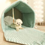 HOOPET  Closed Dog House Winter Windproof Nest for Dogs Cats with Door Curtain Outdoor Portable Cat Tent  Dog Villa Sleep Kennel - Image 2