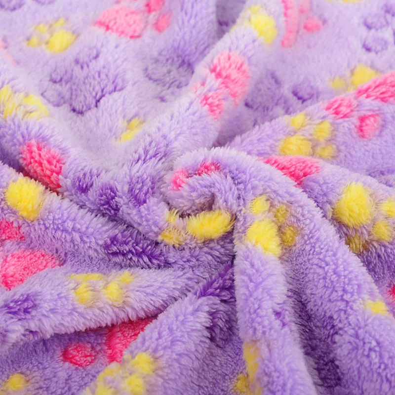 Soft Flannel Fleece Cat Dog Blanket Bed Mats Paw Foot Print Warm Pet Blanket Sleeping Beds Cover Mat For Dogs Cats Pets supplies Soft Flannel Fleece Cat Dog Blanket Bed Mats Paw Foot Print Warm Pet Blanket Sleeping Beds Cover Mat For Dogs Cats Pets supplies
