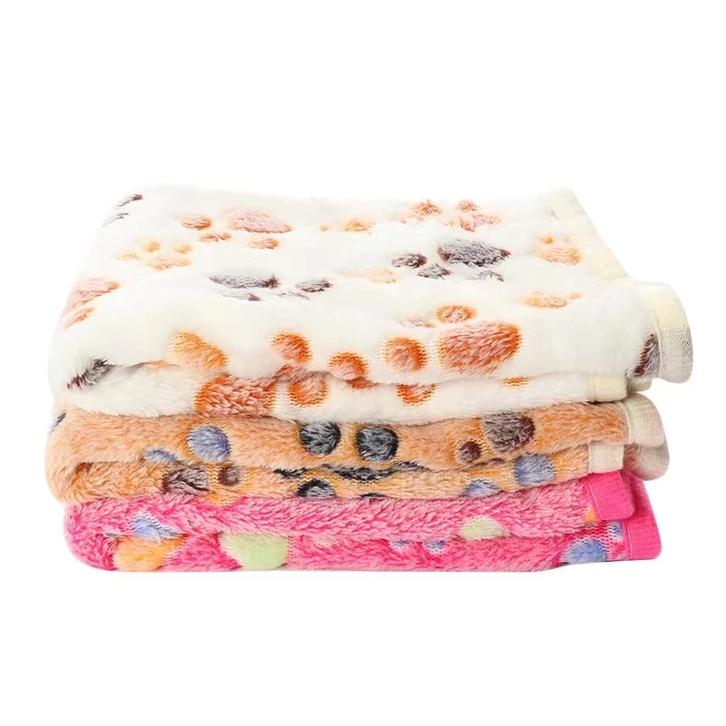 Soft Flannel Fleece Cat Dog Blanket Bed Mats Paw Foot Print Warm Pet Blanket Sleeping Beds Cover Mat For Dogs Cats Pets supplies Soft Flannel Fleece Cat Dog Blanket Bed Mats Paw Foot Print Warm Pet Blanket Sleeping Beds Cover Mat For Dogs Cats Pets supplies