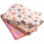 Soft Flannel Fleece Cat Dog Blanket Bed Mats Paw Foot Print Warm Pet Blanket Sleeping Beds Cover Mat For Dogs Cats Pets supplies - Image 3