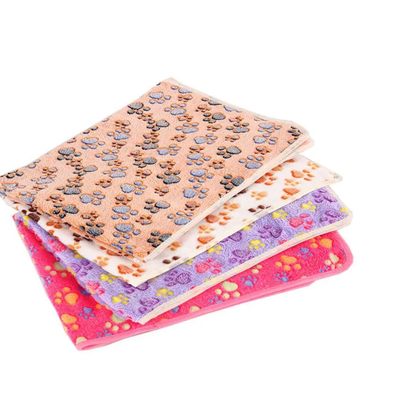 Soft Flannel Fleece Cat Dog Blanket Bed Mats Paw Foot Print Warm Pet Blanket Sleeping Beds Cover Mat For Dogs Cats Pets supplies Soft Flannel Fleece Cat Dog Blanket Bed Mats Paw Foot Print Warm Pet Blanket Sleeping Beds Cover Mat For Dogs Cats Pets supplies